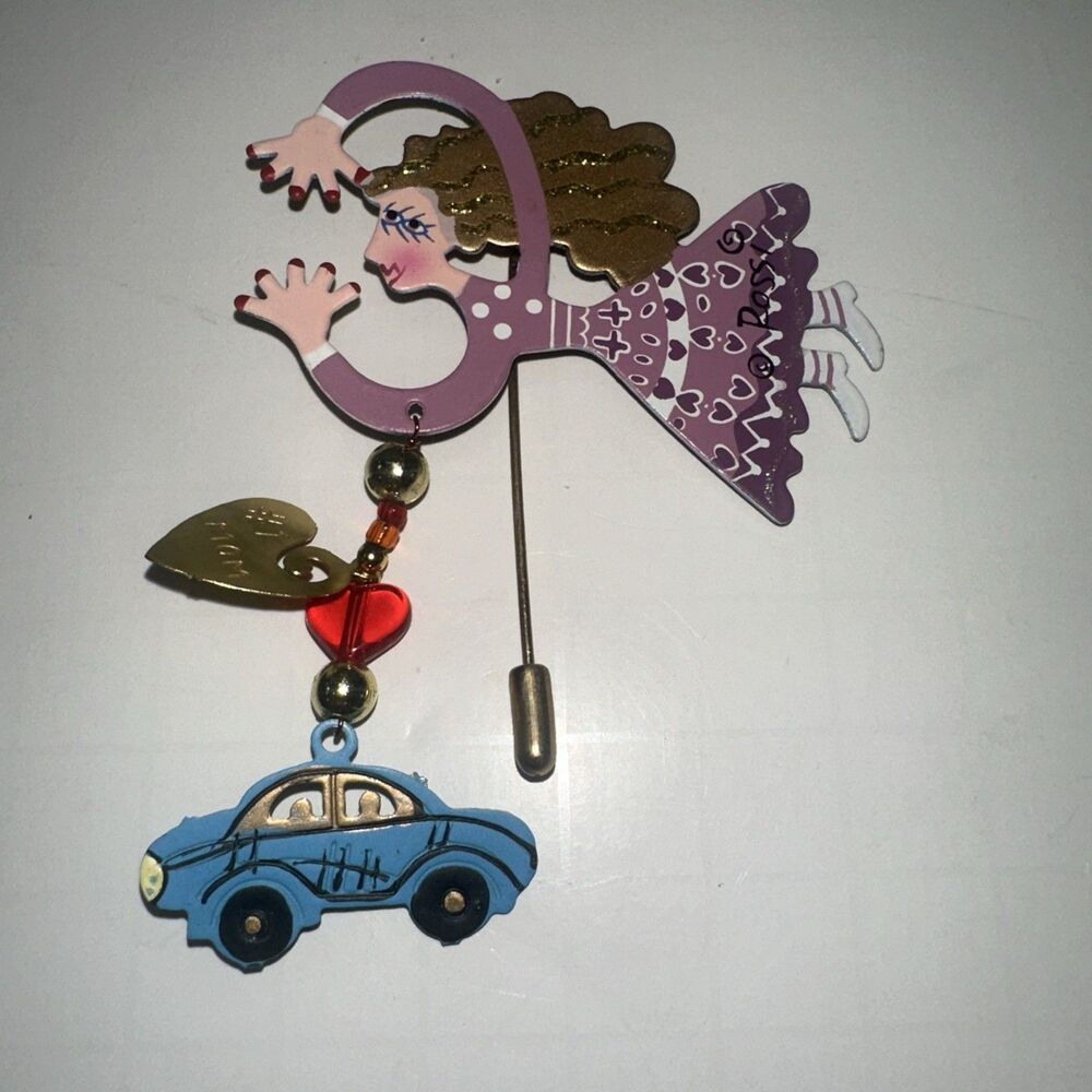 Fanciful Flights Karen Rossi Mom Mother Gift Cheeky Funky Pin